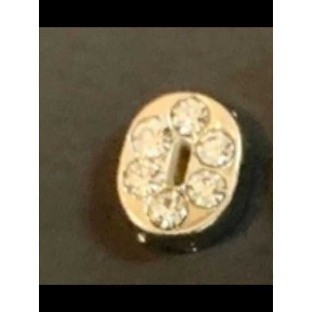 O Initial Crystal Accent Charm For Floating Lockets